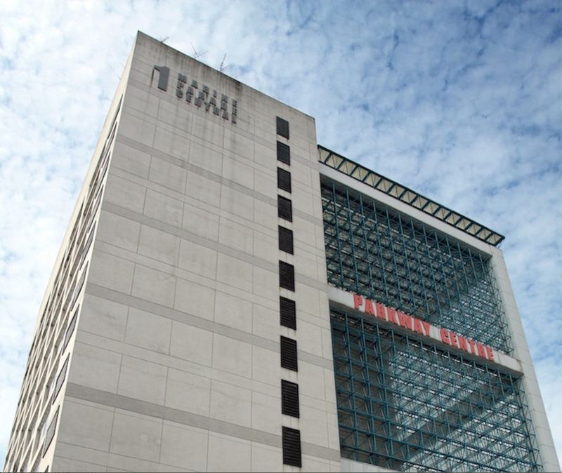 The Parkway Centre office tower at 1 Marine Parade Central, where the centre is on level 3